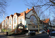 4629 Hamburg Barmbek Süd - Bartholomaeusbad - historische Badeamstalt in Hamburg. Errichtet in den 1890er Jahren mit zwei Schwimmhallen, 30 Brause- und 77 Wannenbädern und einer öffentlichen Bibliothek.