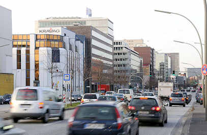 3291 Bürogebäude - Strassenverkehr auf dem Heidenkampsweg.