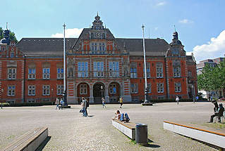 6840 Rathaus Hamburg Harburg, 1889 erbaut Architekt Christoph Hehl.